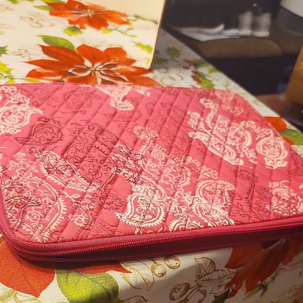 Vera Bradley Pink  Floral Accent Stamped Paisley